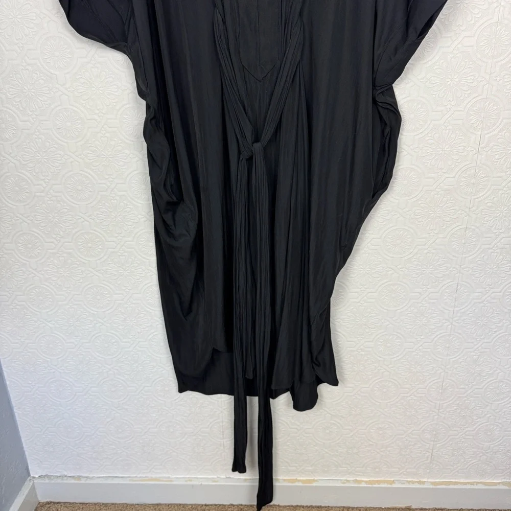 Ever By X The One Dress Project Multiwear Shirt Midi Belted Black Resort Flowy - Picture 11 of 15